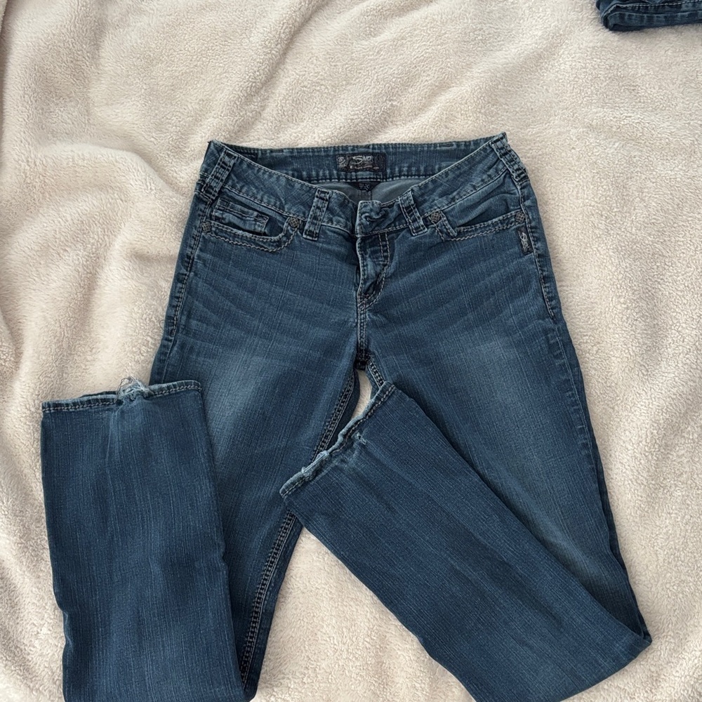 Silver Jeans Women's Straight Leg in Deep Blue